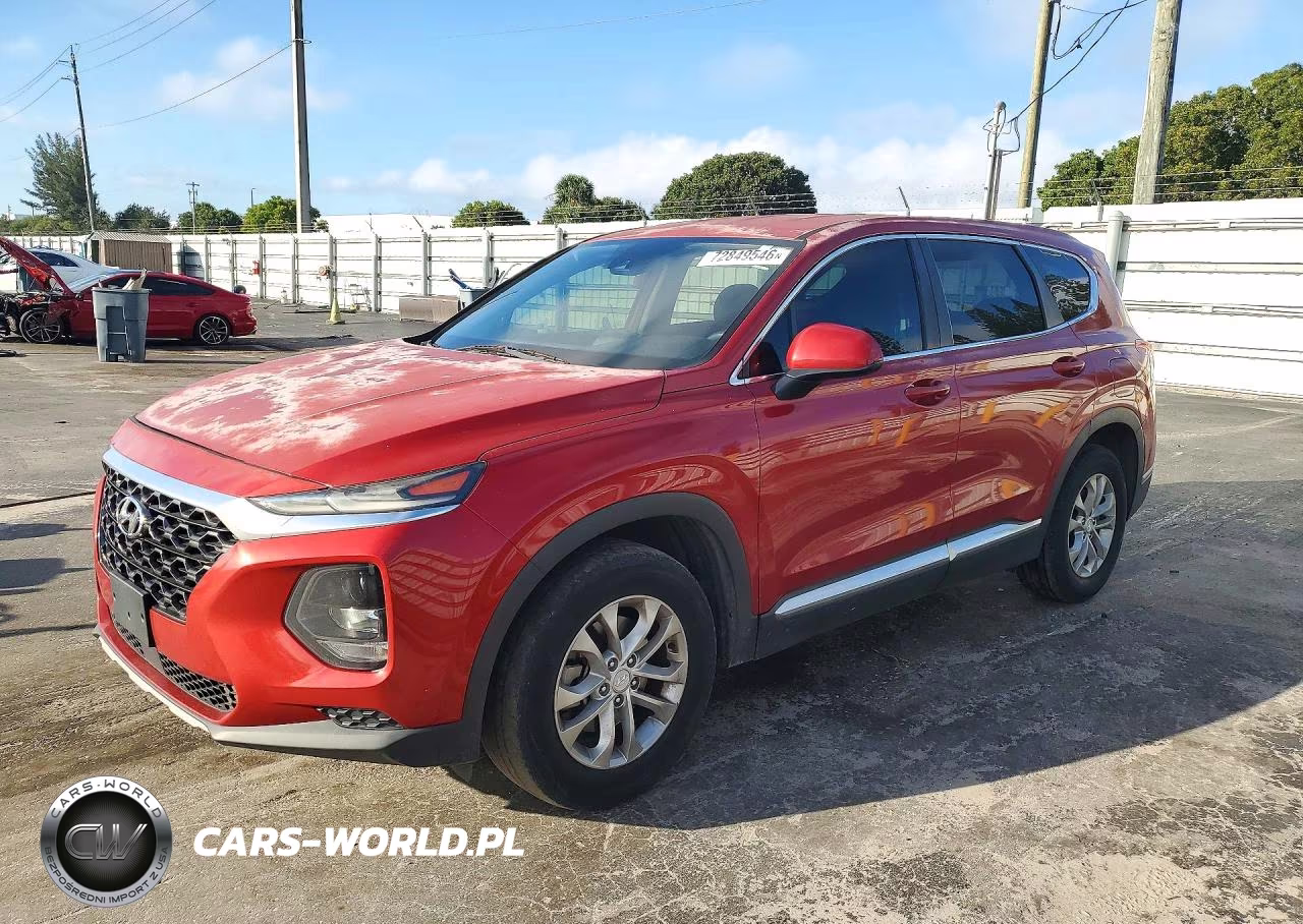 2019 Hyundai Santa Fe Se VIN:5NMS23AD6KH030743 - 1