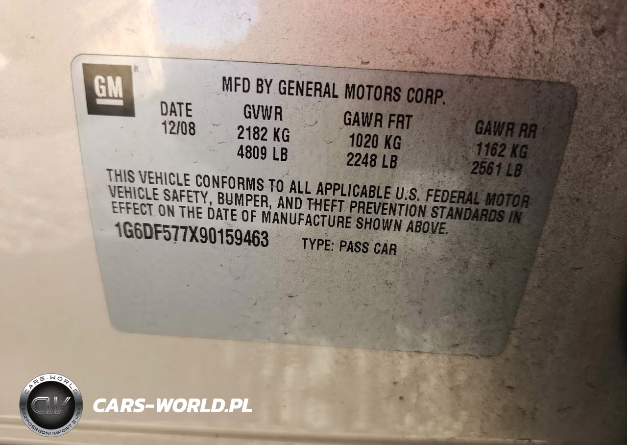 2009 Cadillac Cts VIN:1G6DF577X90159463 - 12
