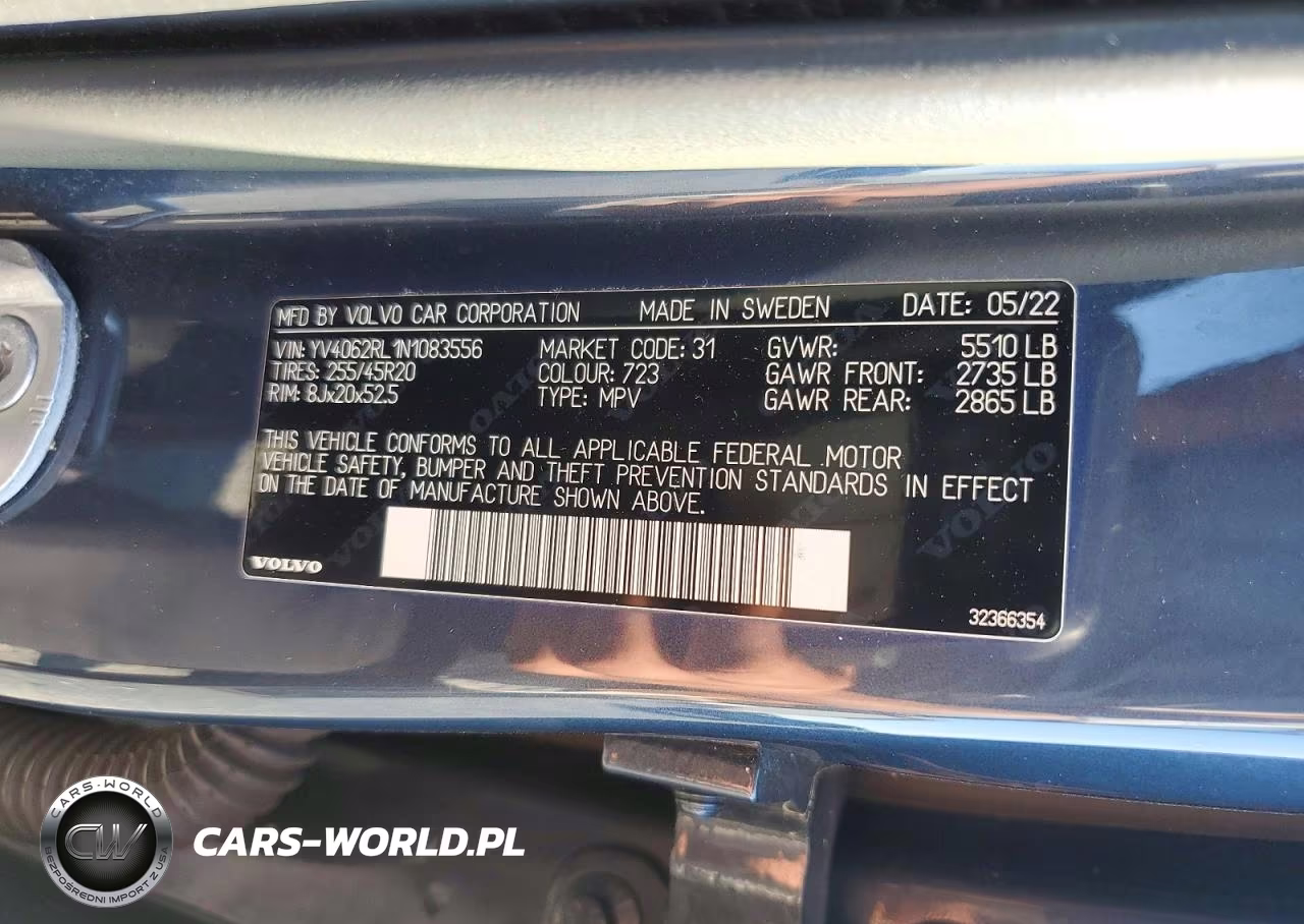 2022 Volvo Xc60 B6 Inscription VIN:YV4062RL1N1083556 - 13