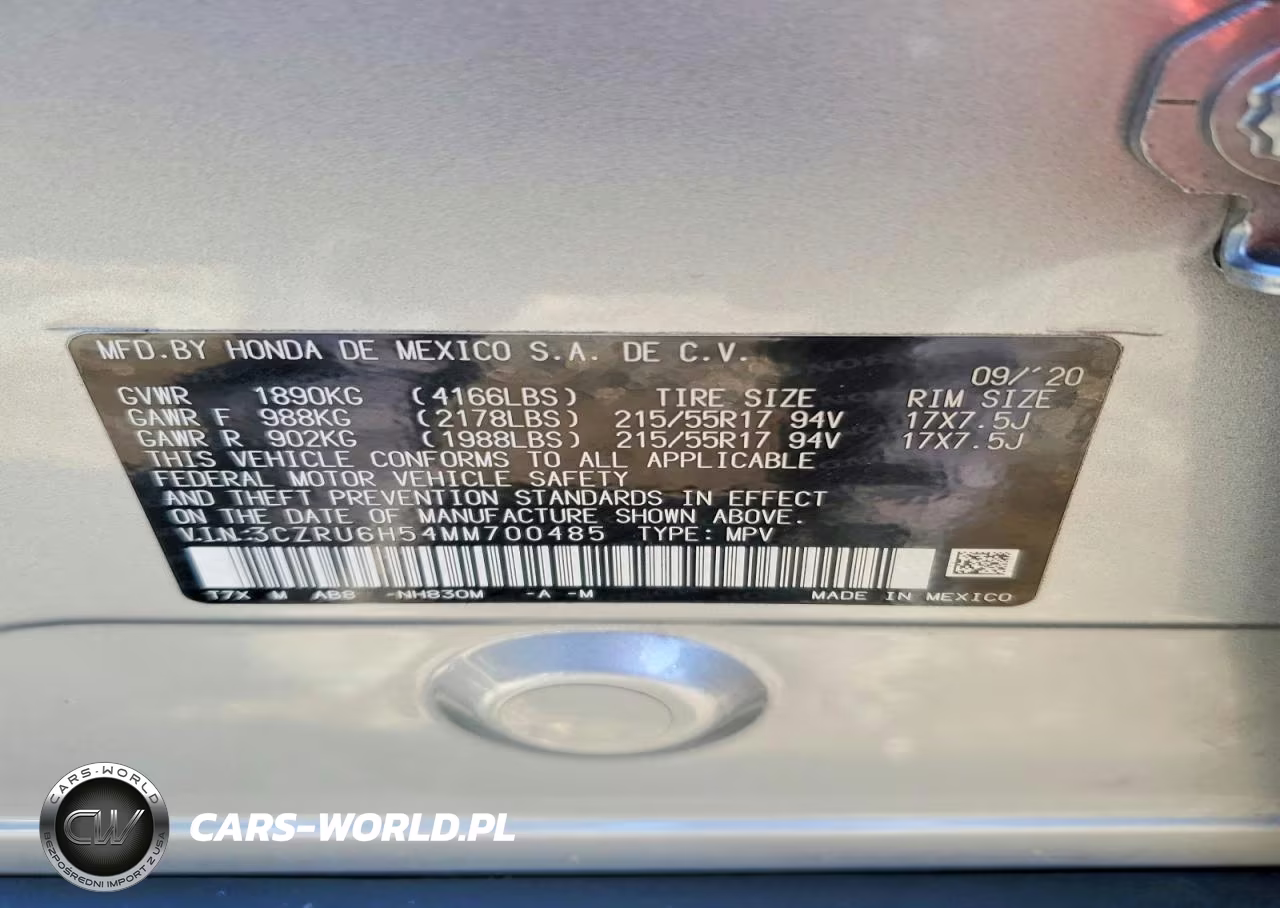 2021 Honda Hr-V Ex VIN:3CZRU6H54MM700485 - 13