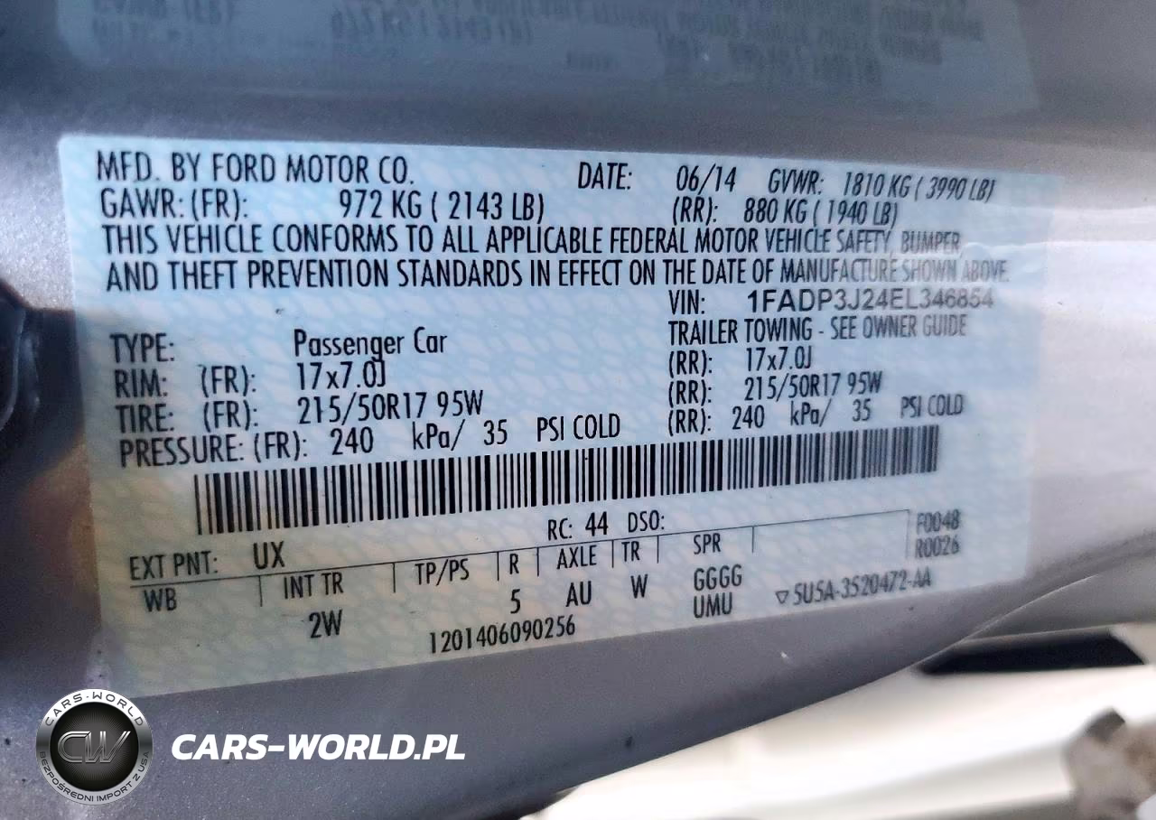 2014 Ford Focus Titanium VIN:1FADP3J24EL346854 - 12