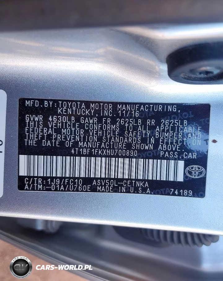 2017 Toyota Camry Le VIN:4T1BF1FKXHU700890 - 12