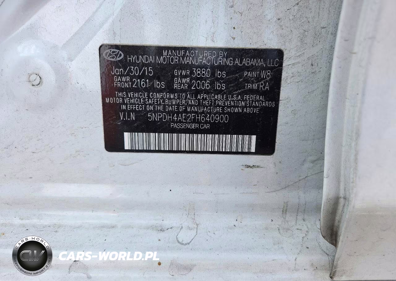 2015 Hyundai Elantra Se VIN:5NPDH4AE2FH640900 - 13
