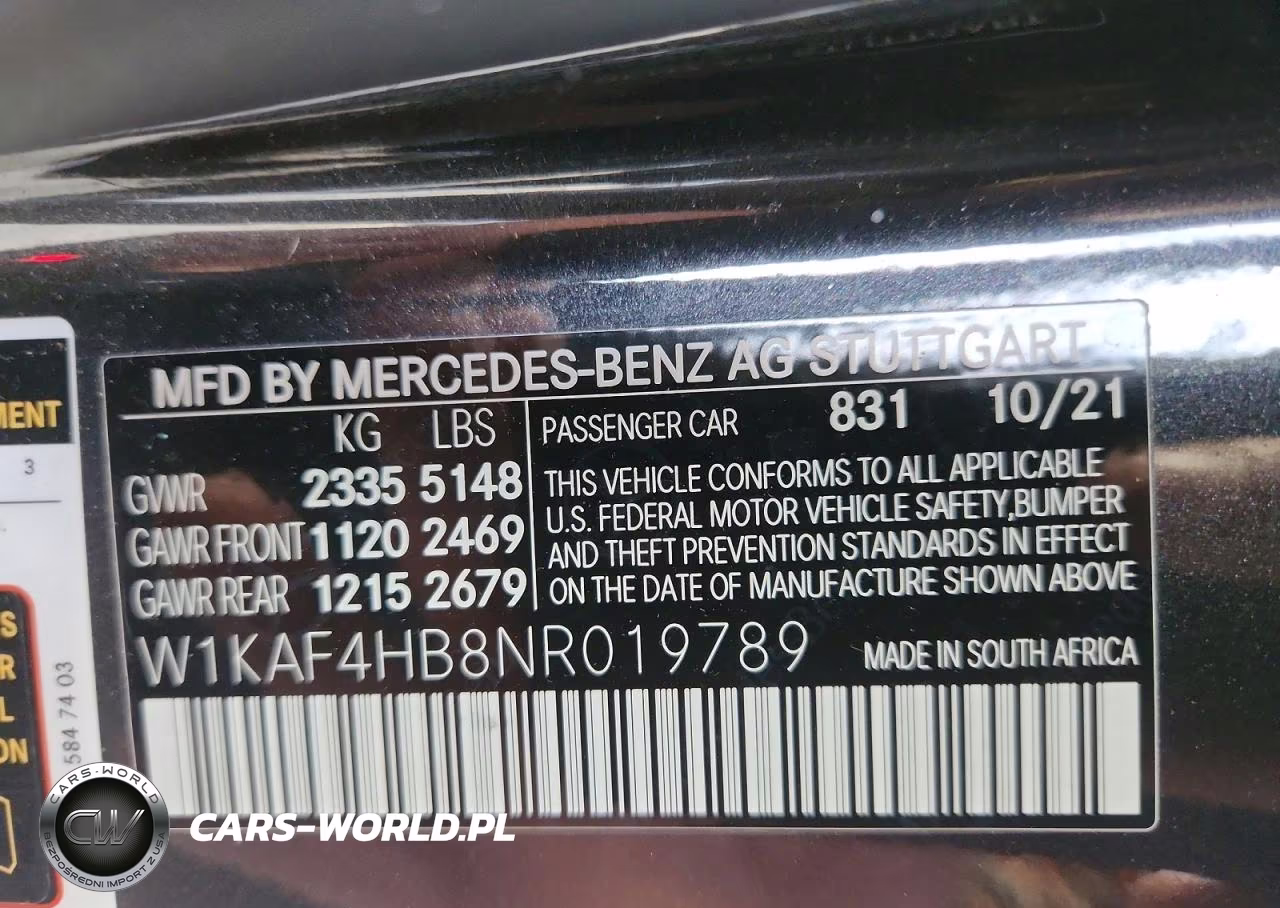 2022 Mercedes-Benz C 300 4Matic VIN:W1KAF4HB8NR019789 - 12