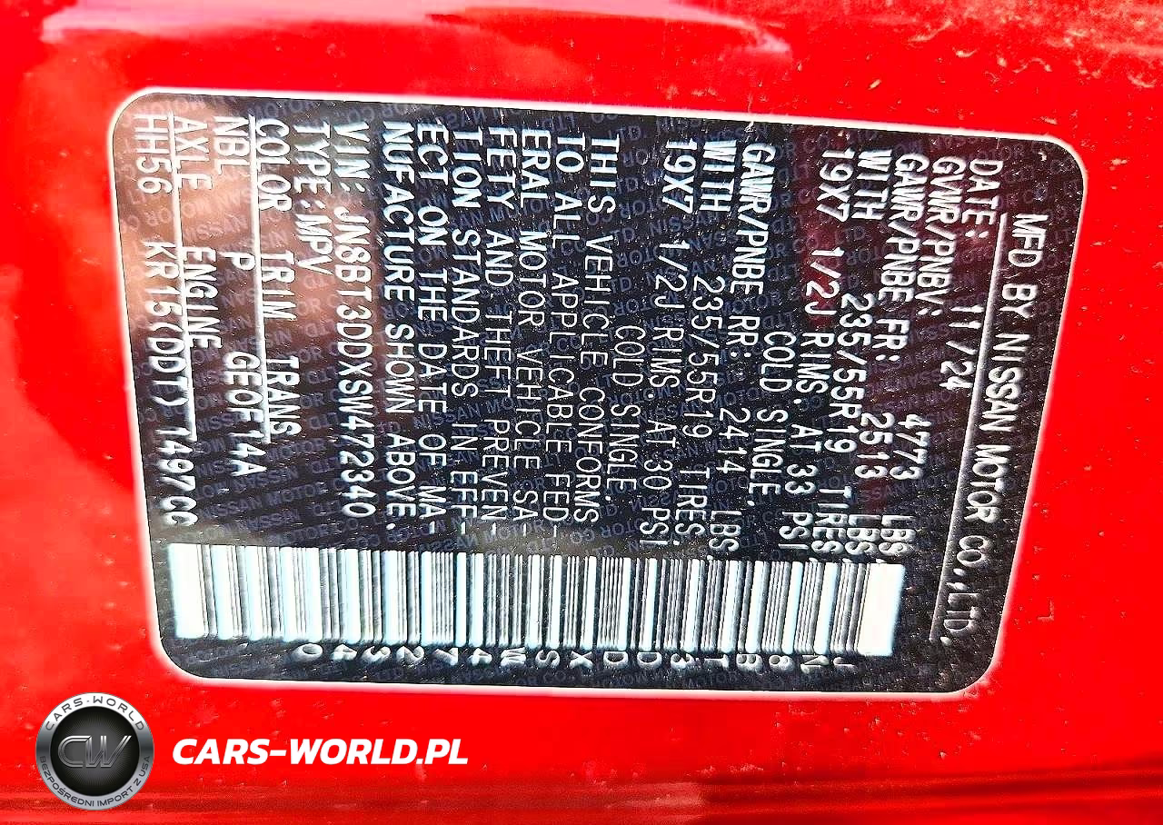 2025 Nissan Rogue Platinum VIN:JN8BT3DDXSW472340 - 13
