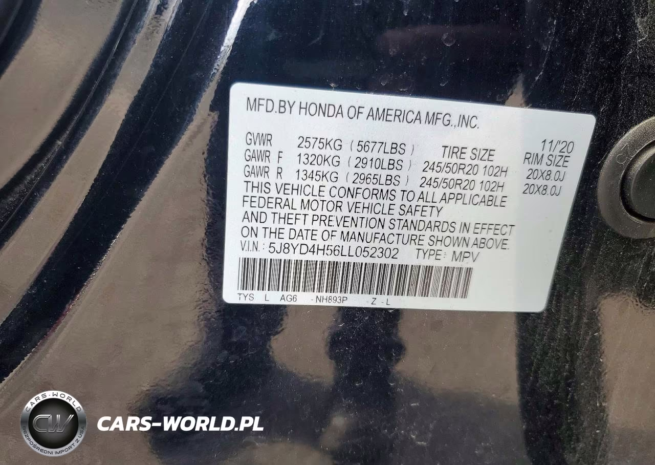 2020 Acura Mdx Technology VIN:5J8YD4H56LL052302 - 13