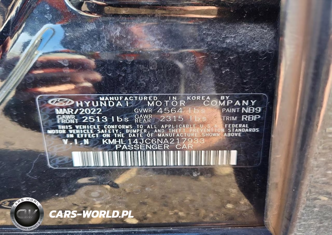 2022 Hyundai Sonata N Line VIN:KMHL14JC6NA217933 - 12