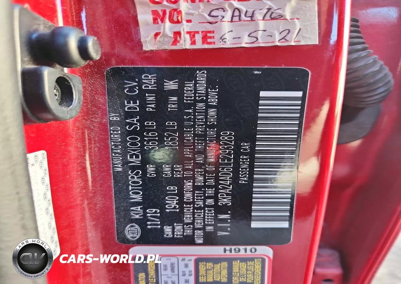 2020 Kia Rio S VIN:3KPA24AD6LE293289 - 12