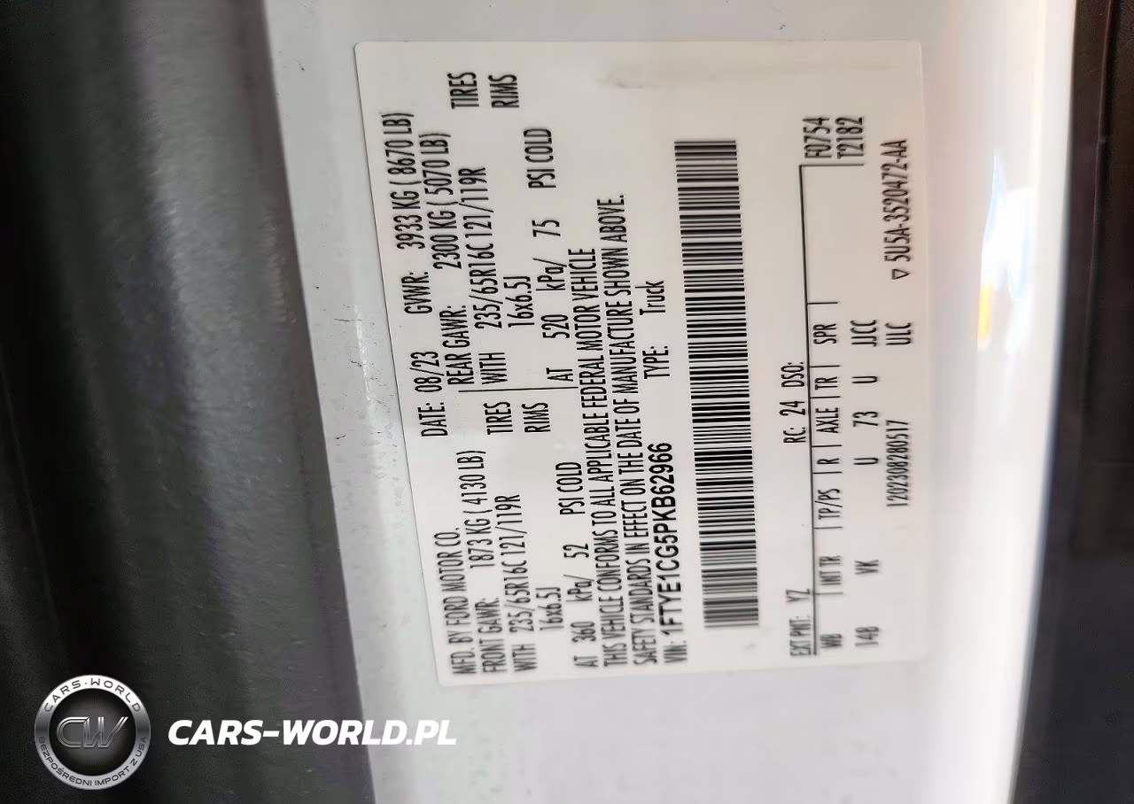 2023 Ford Transit T-150 VIN:1FTYE1CG5PKB62966 - 13