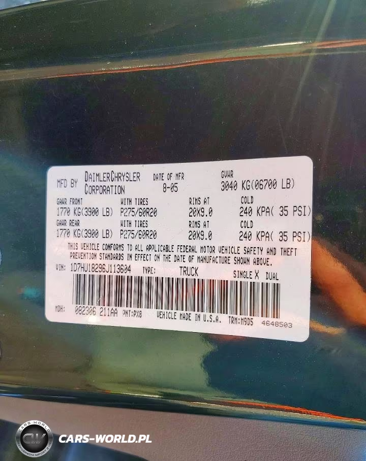 2006 Dodge Ram 1500 St VIN:1D7HU18296J113604 - 12