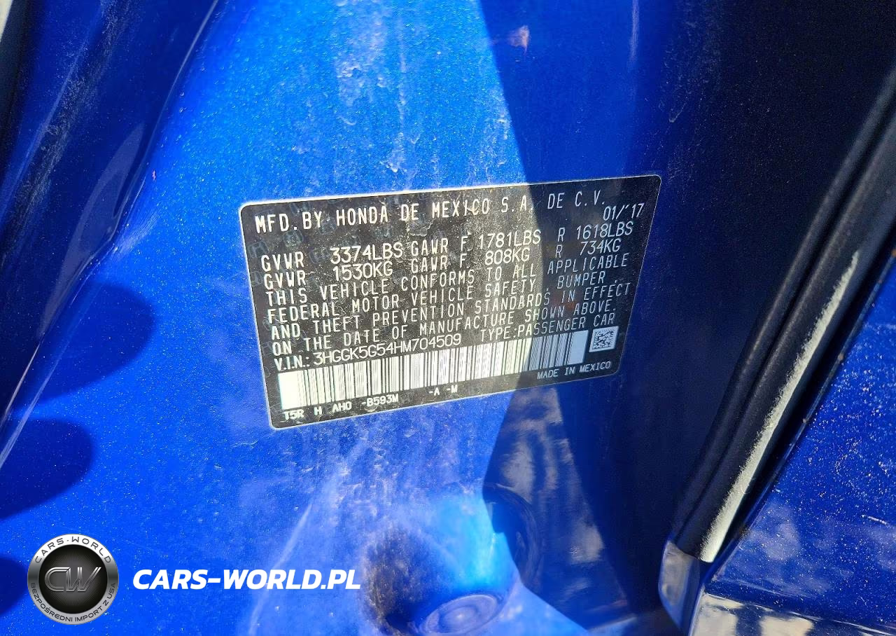2017 Honda Fit Lx VIN:3HGGK5G54HM704509 - 12
