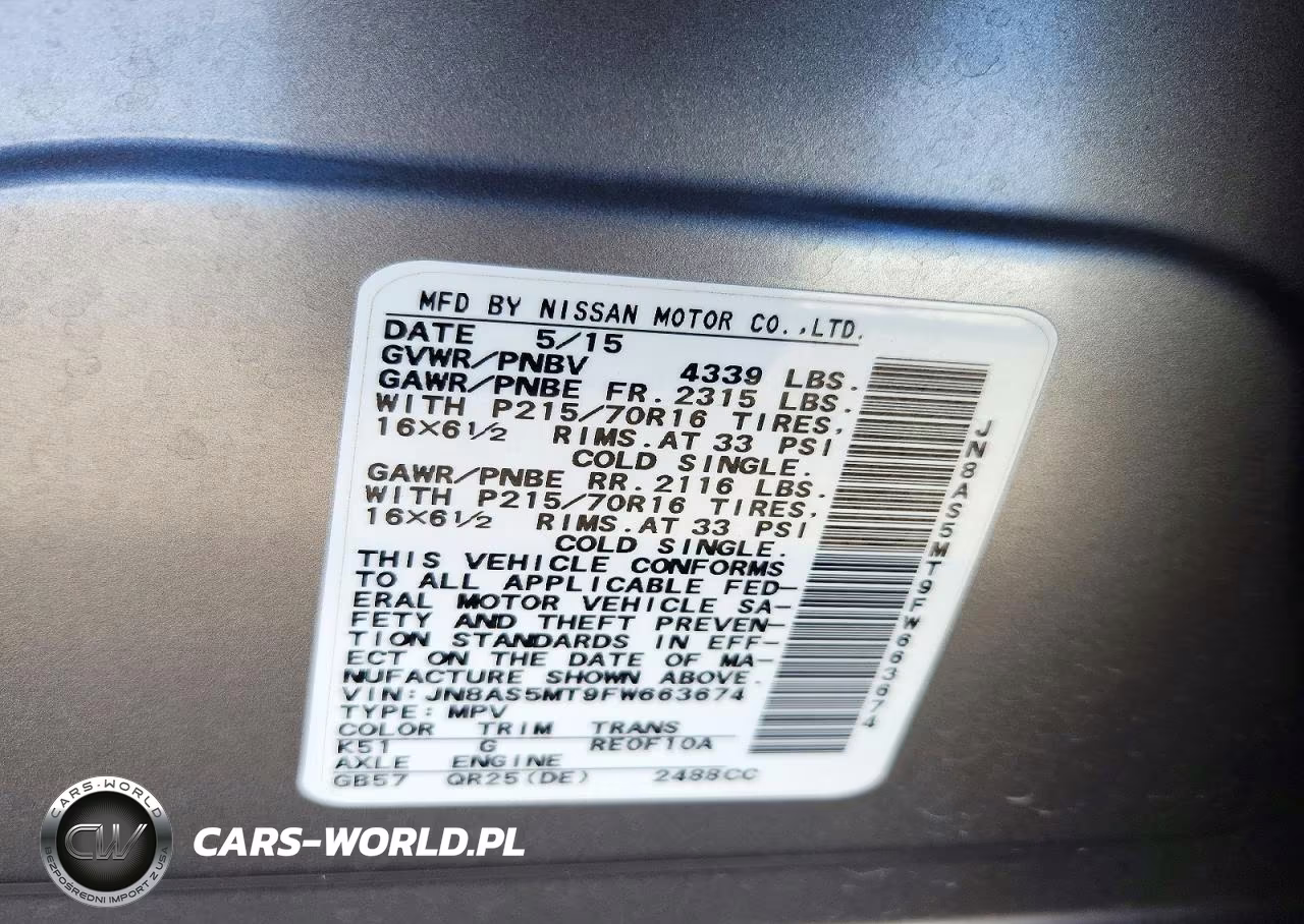 2015 Nissan Rogue Select S VIN:JN8AS5MT9FW663674 - 12