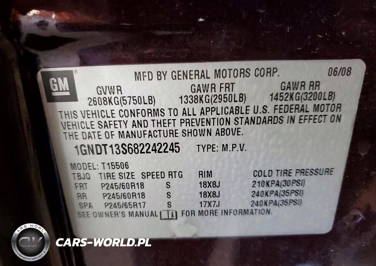 2008 Chevrolet Trailblazer Ls VIN:1GNDT13S682242245 - 13