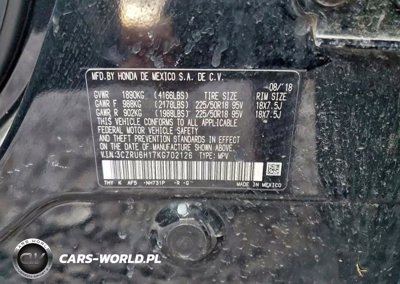 2019 Honda Hr-V Sport VIN:3CZRU6H17KG702126 - 13