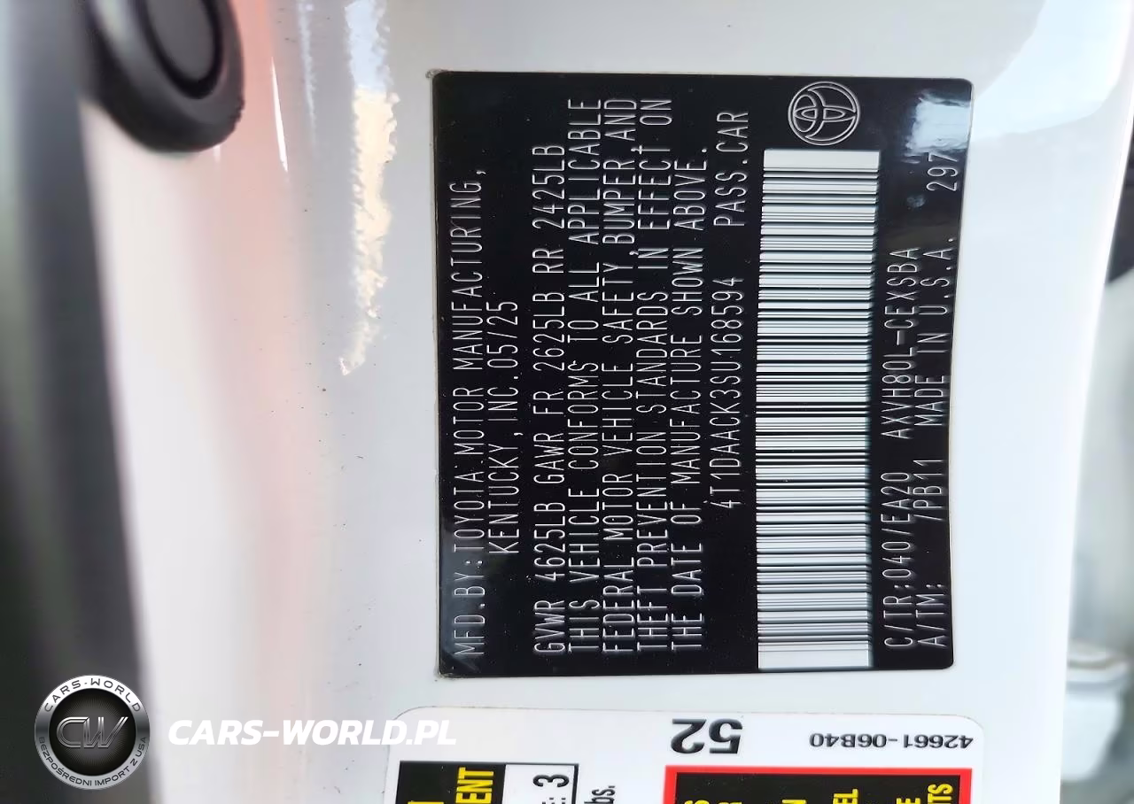2025 Toyota Camry Se VIN:4T1DAACK3SU168594 - 12