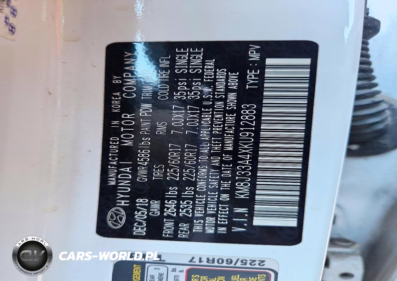 2019 Hyundai Tucson Value VIN:KM8J33A4XKU912883 - 13