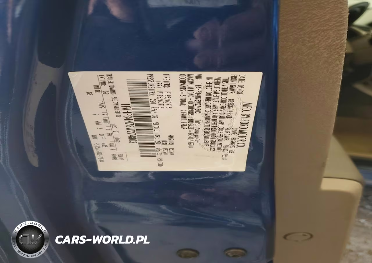 2008 Ford Focus S VIN:1FAHP34N78W274803 - 12