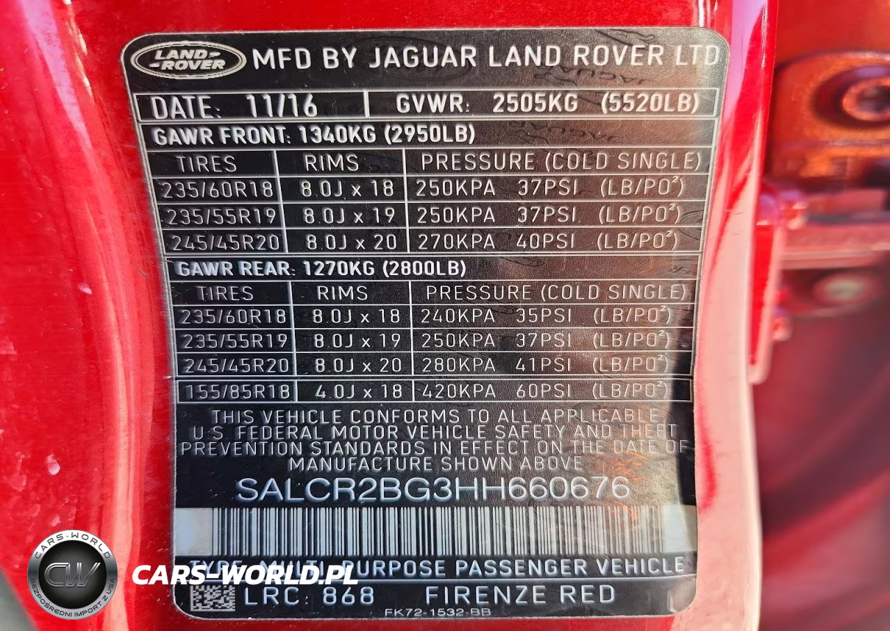 2017 Land Rover Discovery Sport Hse VIN:SALCR2BG3HH660676 - 13