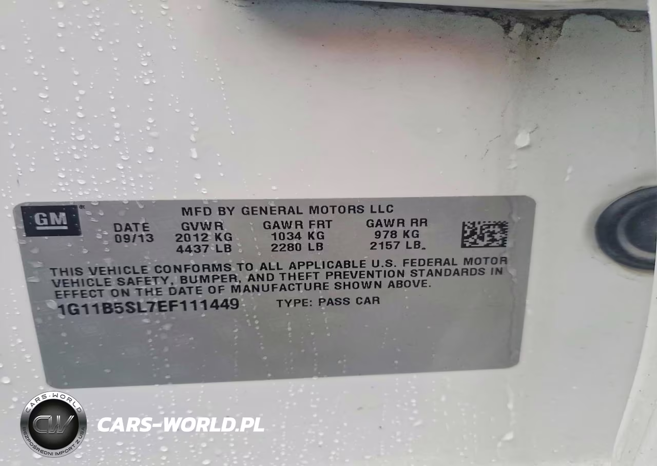 2014 Chevrolet Malibu VIN:1G11B5SL7EF111449 - 12