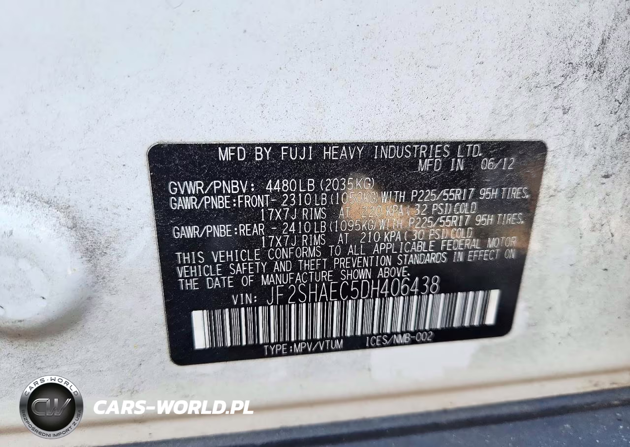 2013 Subaru Forester Limited VIN:JF2SHAEC5DH406438 - 13