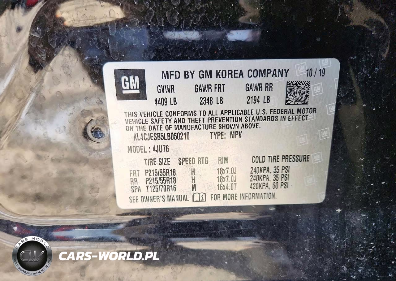 2020 Buick Encore Preferred VIN:KL4CJESB5LB050210 - 12