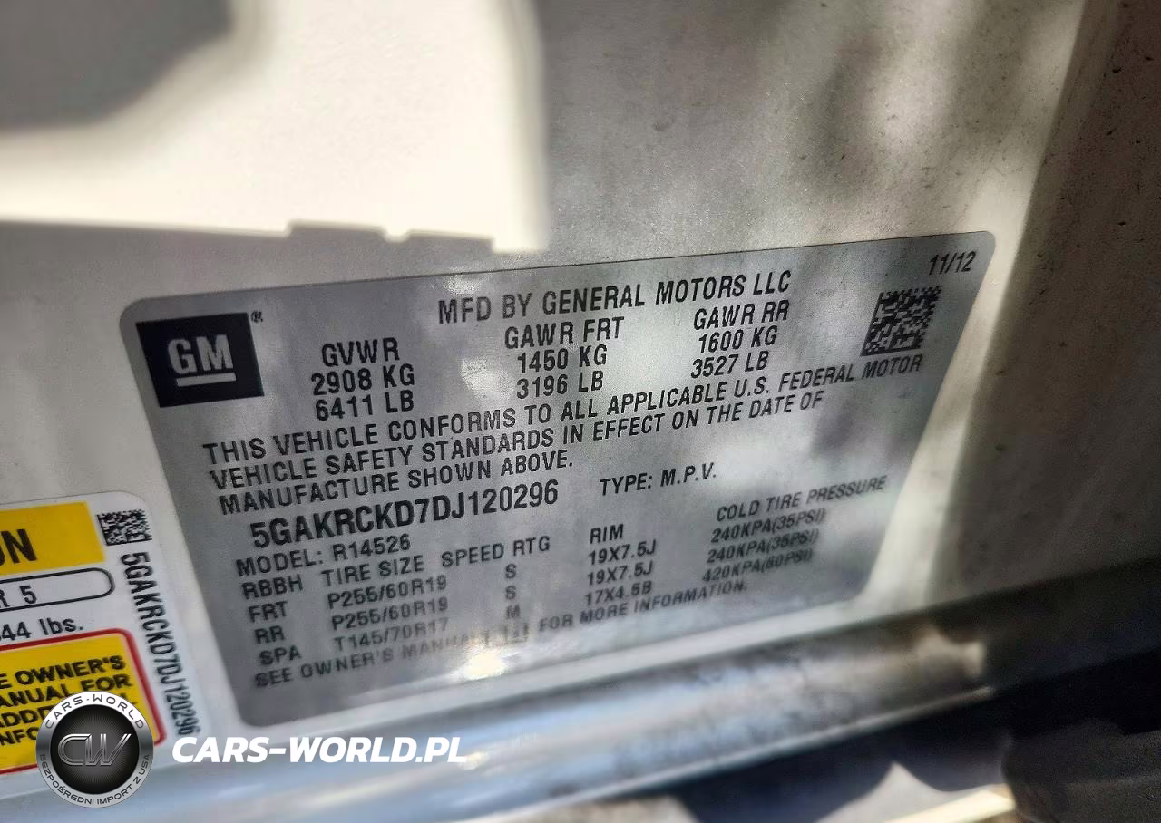 2013 Buick Enclave VIN:5GAKRCKD7DJ120296 - 14