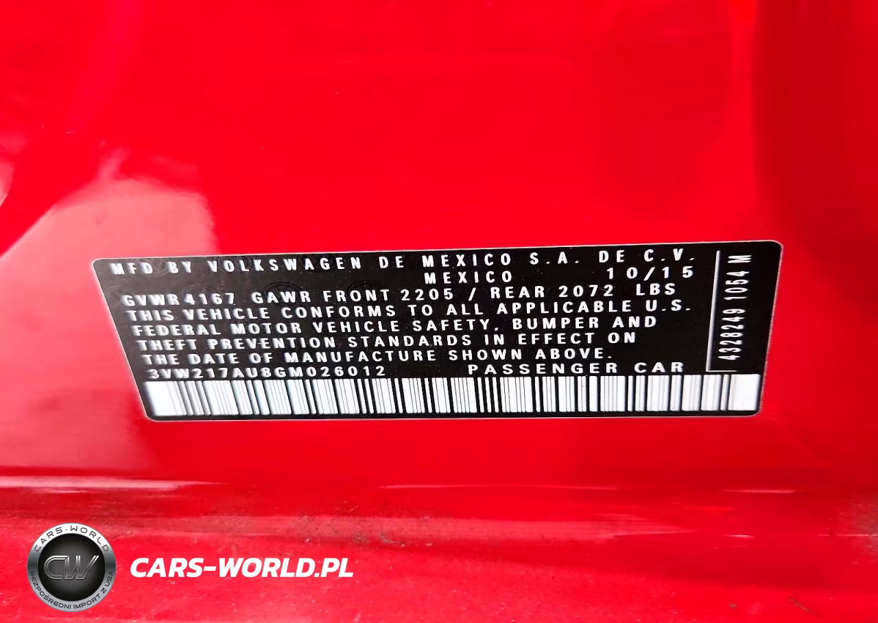 2016 Volkswagen Golf S-Se VIN:3VW217AU8GM026012 - 13