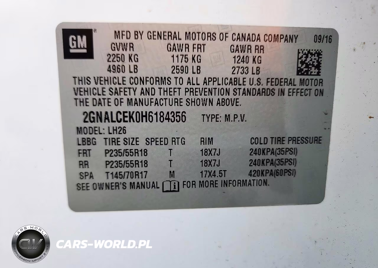 2017 Chevrolet Equinox Lt VIN:2GNALCEK0H6184356 - 13