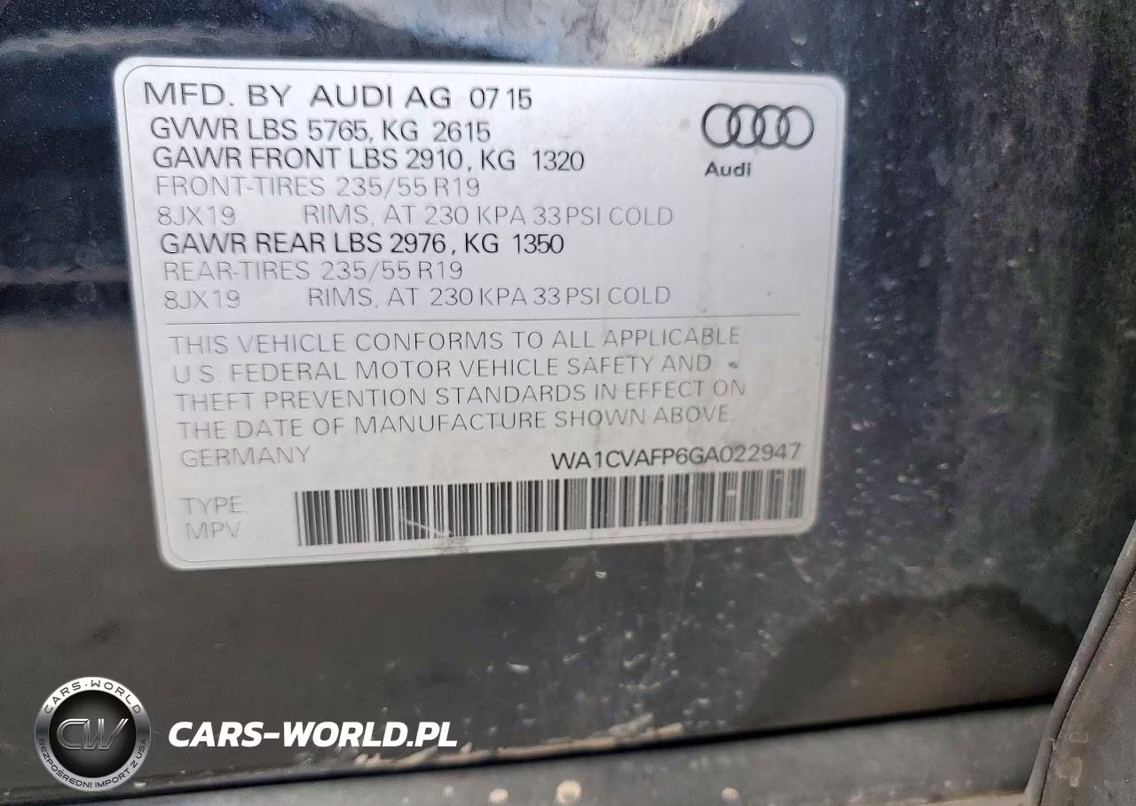 2016 Audi Q5 Tdi Premium Plus VIN:WA1CVAFP6GA022947 - 13