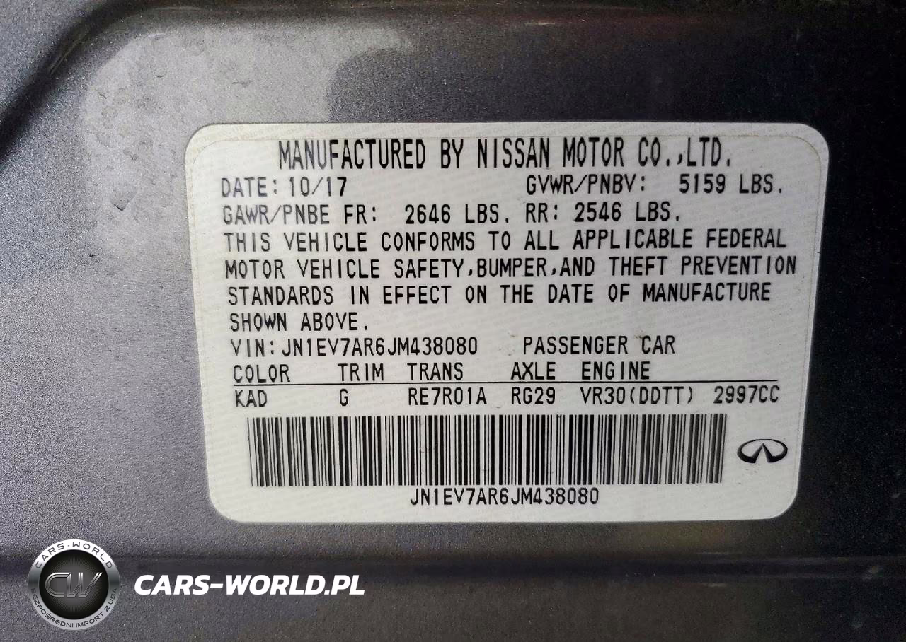 2018 Infiniti Q50 Luxe VIN:JN1EV7AR6JM438080 - 12
