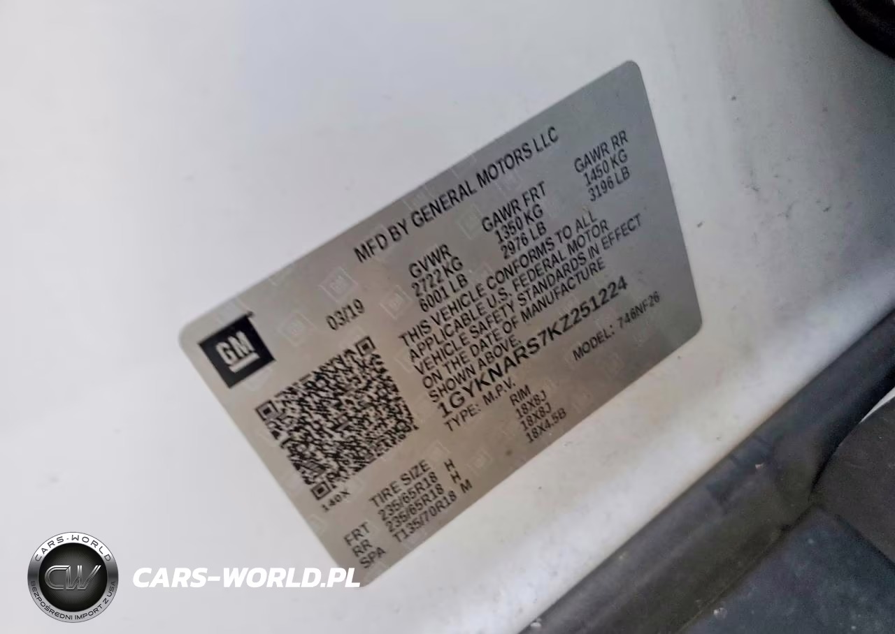 2019 Cadillac Xt5 VIN:1GYKNARS7KZ251224 - 13
