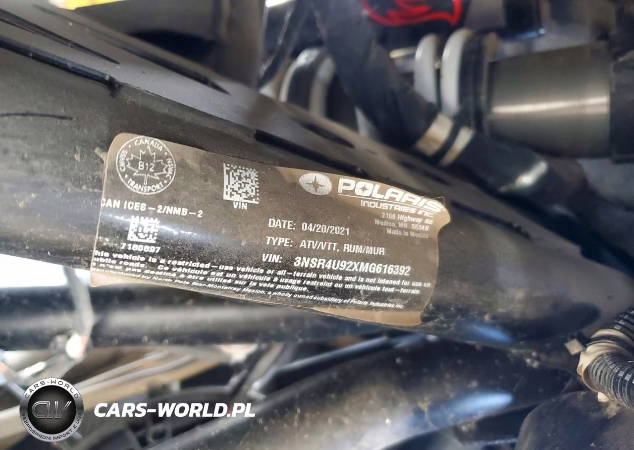 2021 Polaris Rzr Pro Xp Utility Vehicle VIN:3NSR4U92XMG616392 - 10