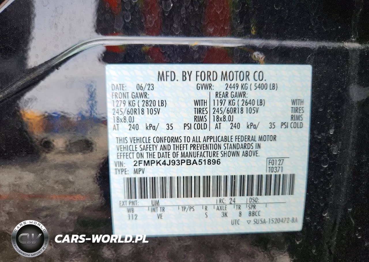 2023 Ford Edge Sel VIN:2FMPK4J93PBA51896 - 12
