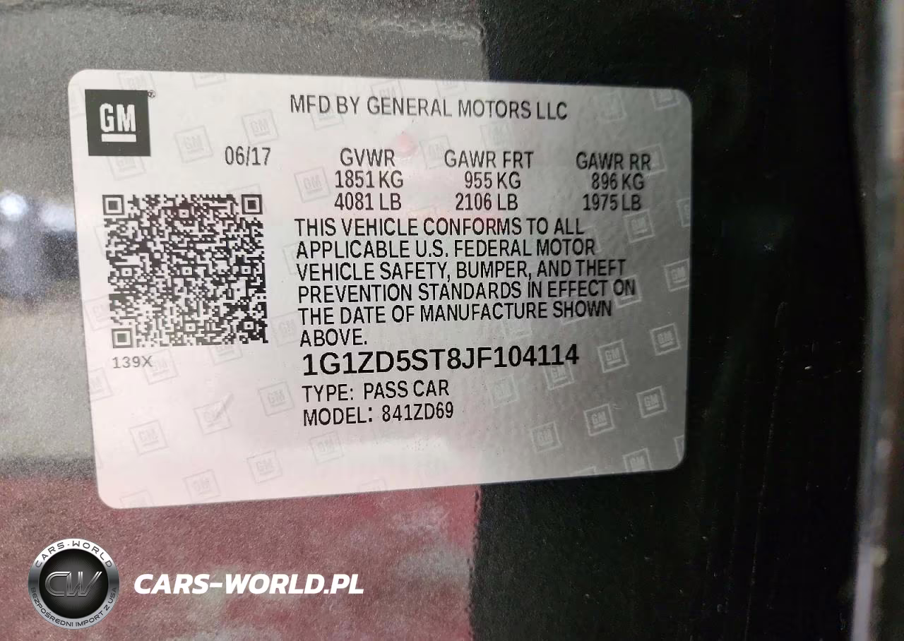 2018 Chevrolet Malibu Lt VIN:1G1ZD5ST8JF104114 - 12