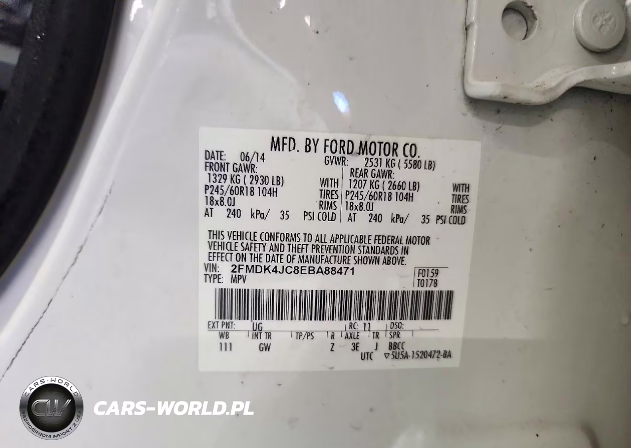 2014 Ford Edge Sel VIN:2FMDK4JC8EBA88471 - 13