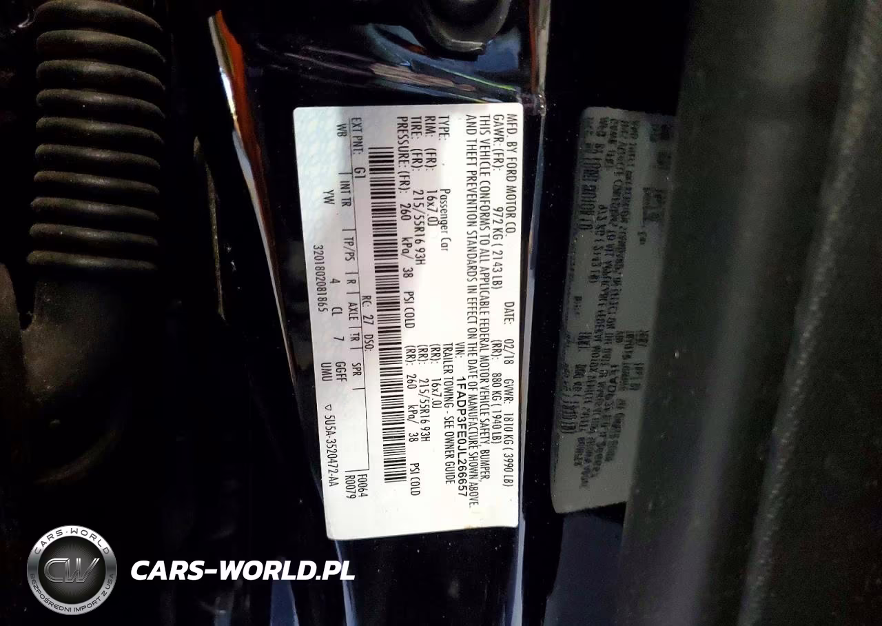 2018 Ford Focus Se VIN:1FADP3FE0JL266657 - 13