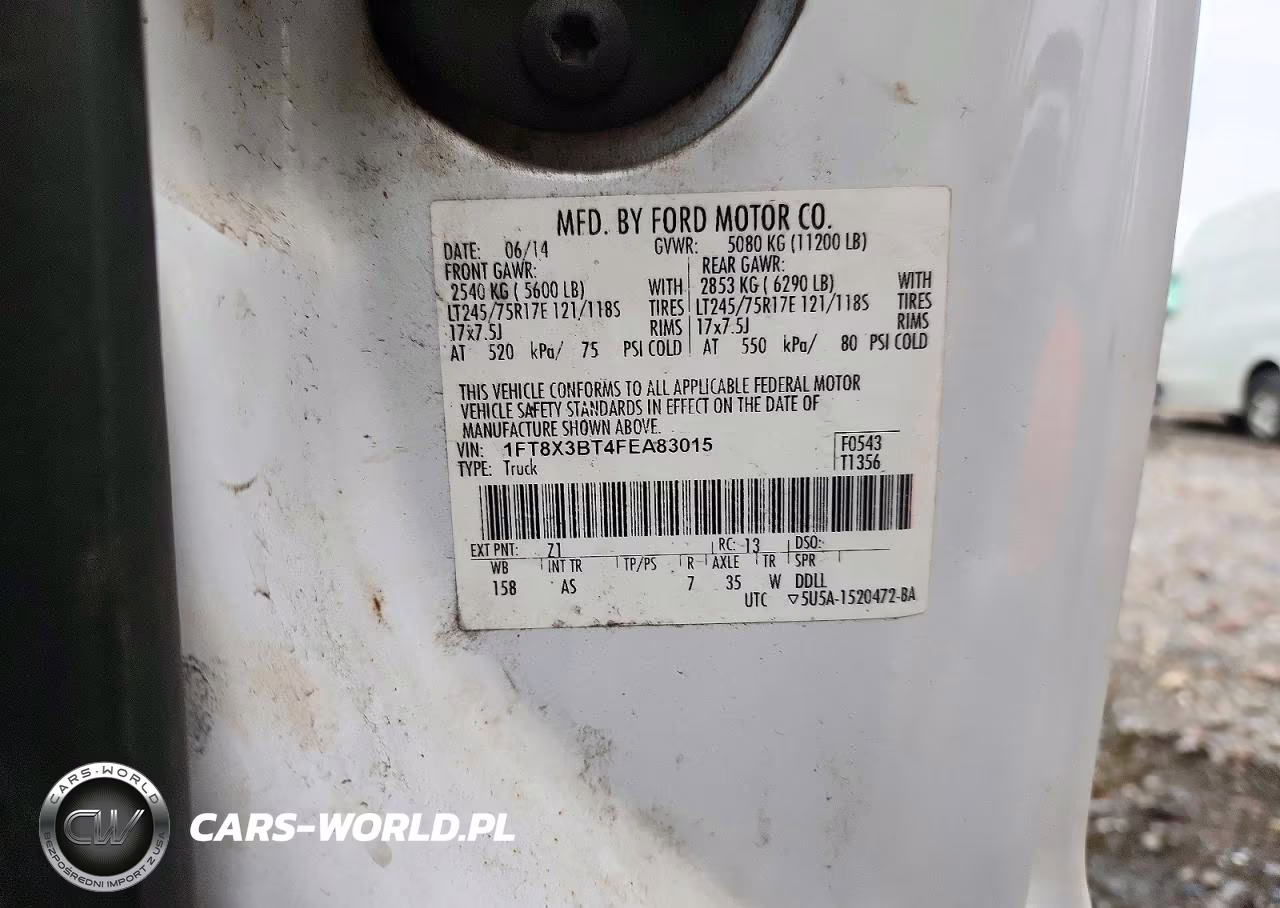 2015 Ford F350 Super Duty VIN:1FT8X3BT4FEA83015 - 13