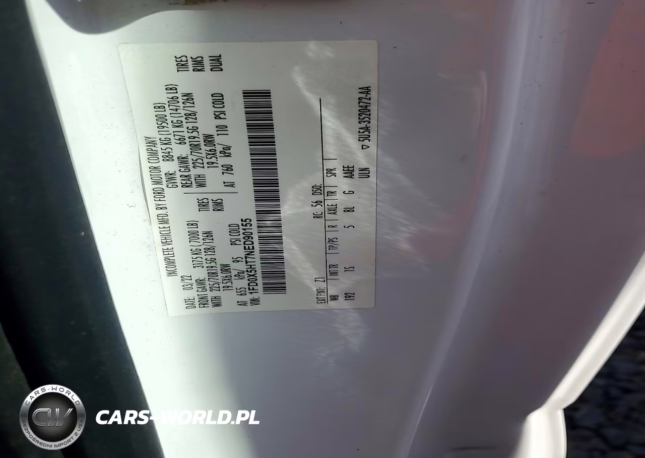 2022 Ford F550 Super Duty VIN:1FD0X5HT7NED90155 - 13