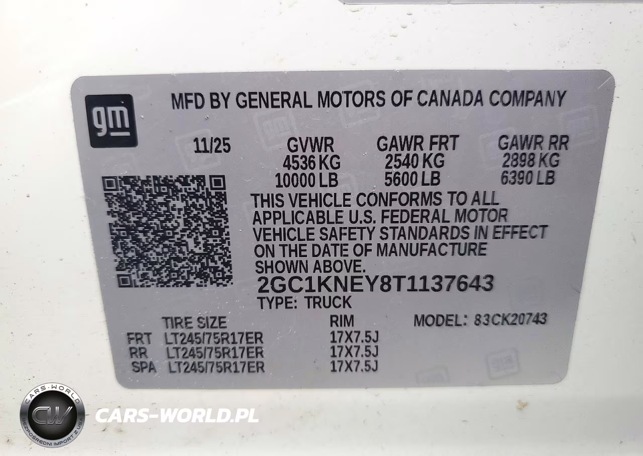 2026 Chevrolet Silverado K2500 Heavy Duty Lt VIN:2GC1KNEY8T1137643 - 13