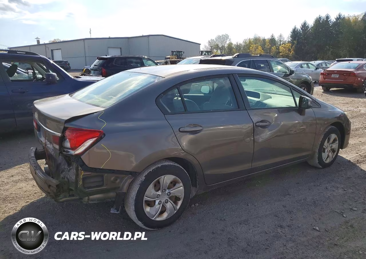 2013 Honda Civic Lx VIN:2HGFB2F55DH519244 - 3