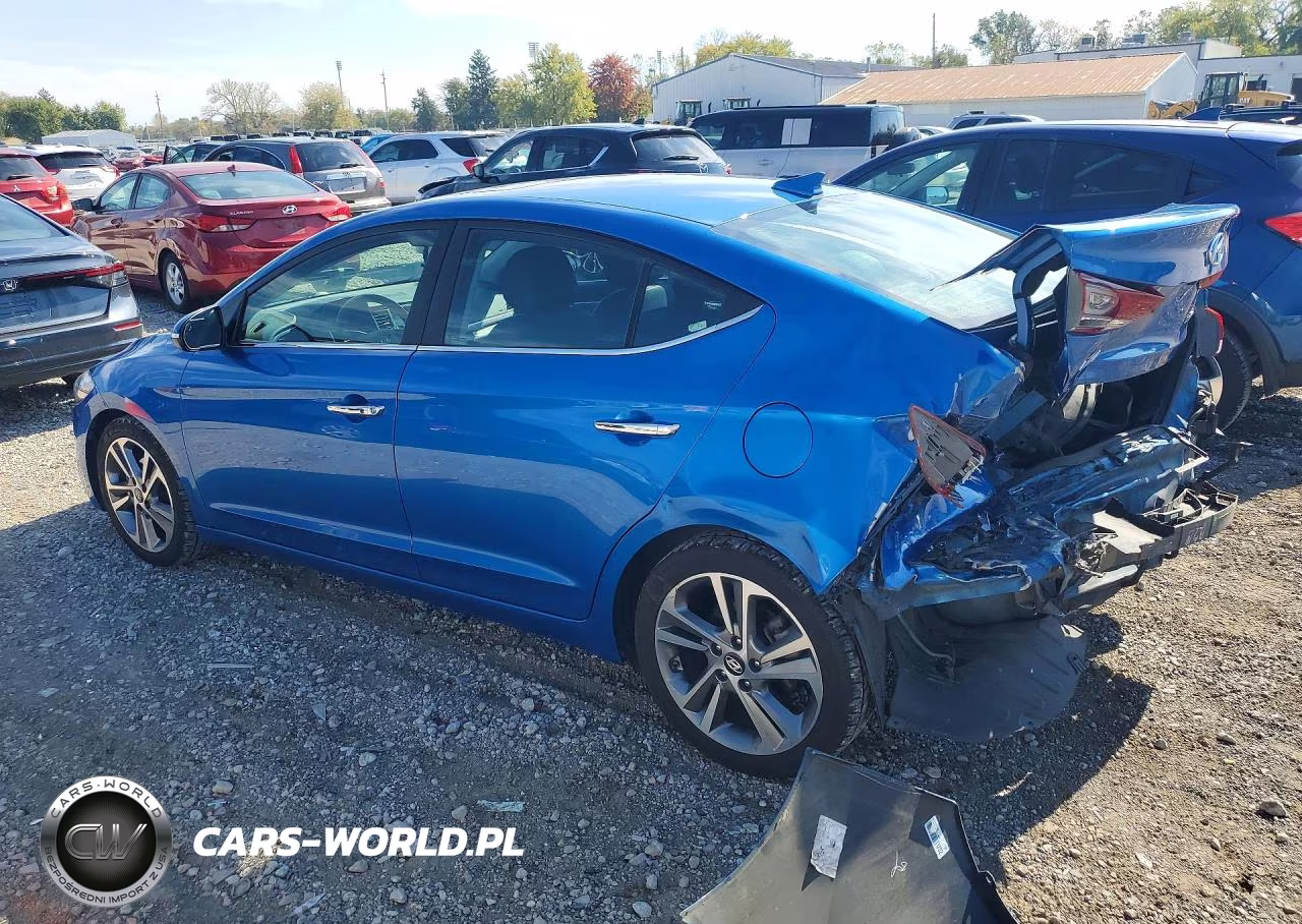 2017 Hyundai Elantra Limited VIN:5NPD84LF4HH080273 - 2