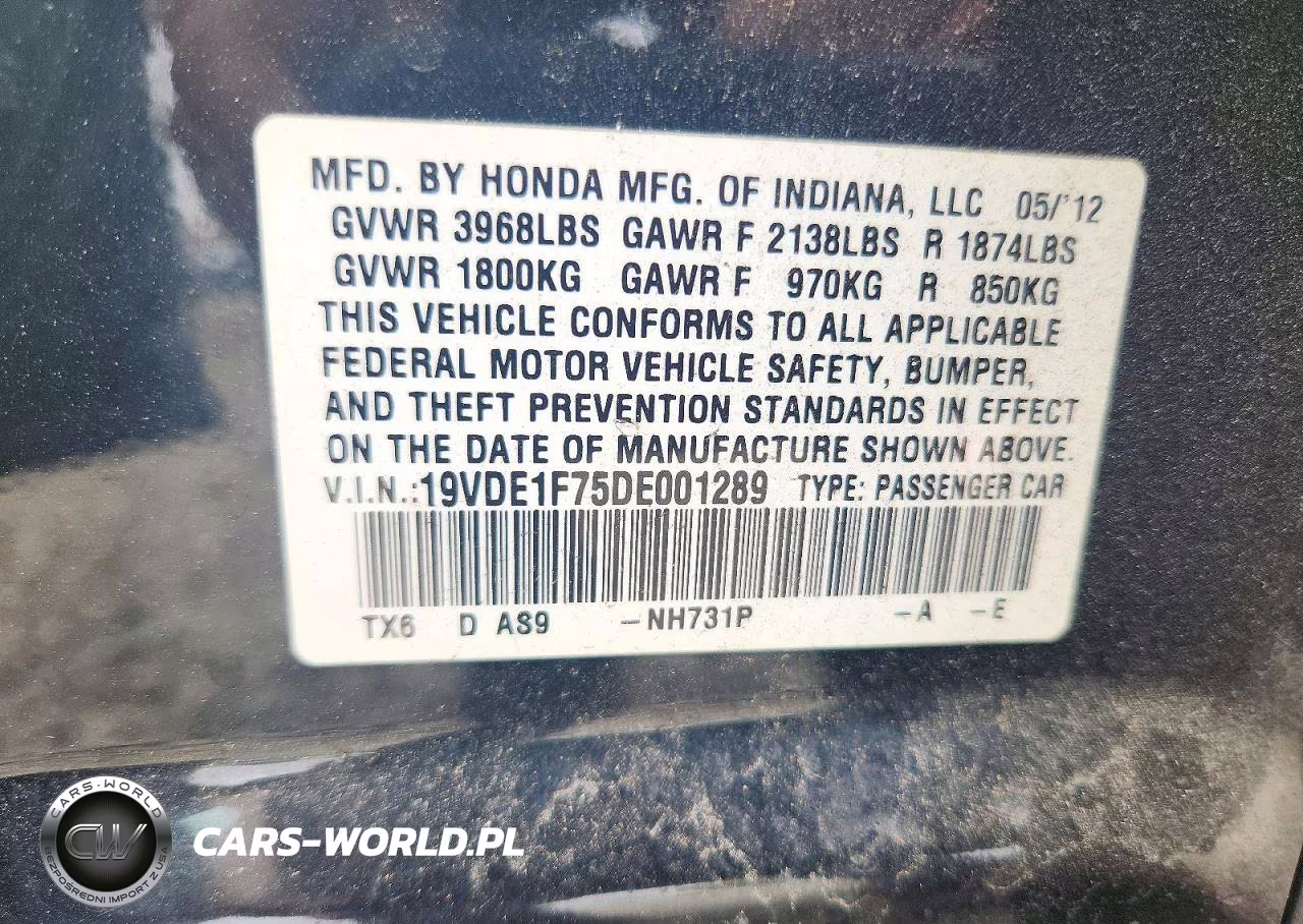 2013 Acura Ilx 20 Tech VIN:19VDE1F75DE001289 - 12