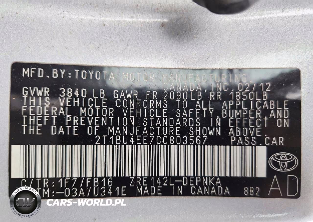 2012 Toyota Corolla Le VIN:2T1BU4EE7CC803567 - 13