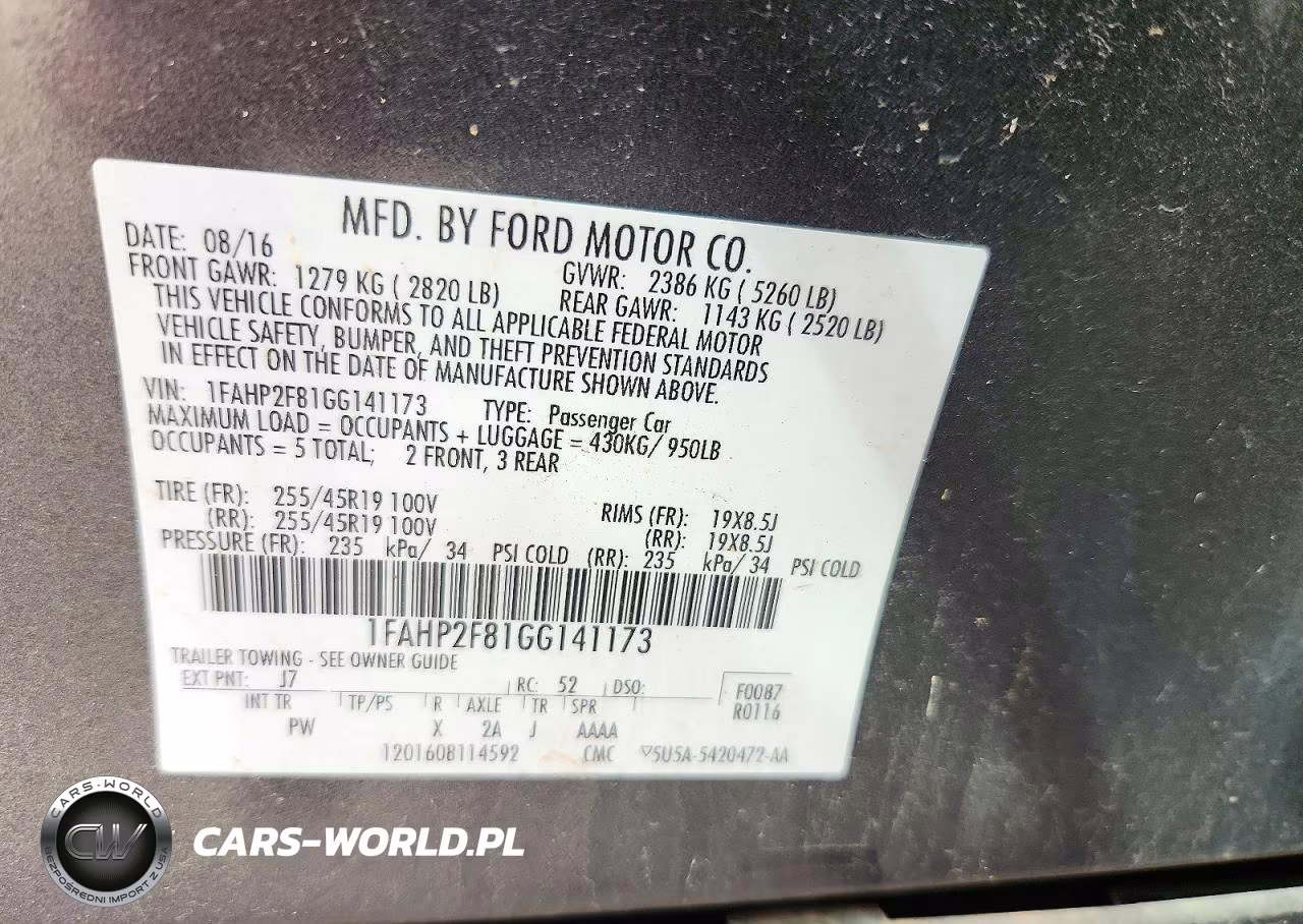 2016 Ford Taurus Limited VIN:1FAHP2F81GG141173 - 13
