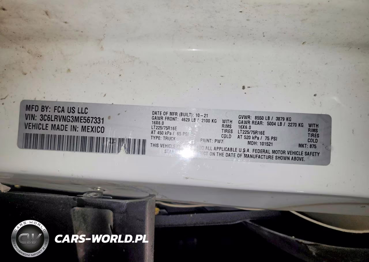 2021 Ram Promaster 1500 1500 Standard VIN:3C6LRVNG3ME567331 - 13