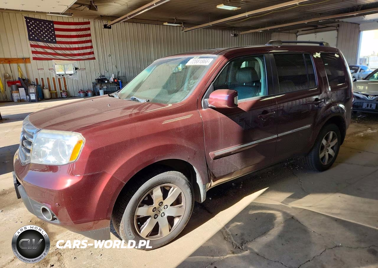 2012 Honda Pilot Touring VIN:5FNYF4H94CB070117 - 1