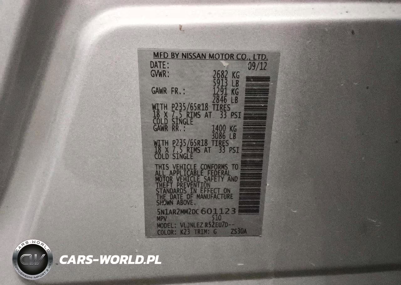 2013 Nissan Pathfinder S VIN:5N1AR2MM2DC601123 - 13