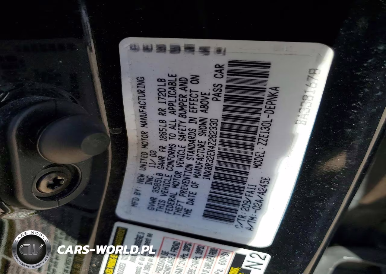 2004 Toyota Corolla Le VIN:1NXBR32EX4Z282330 - 12