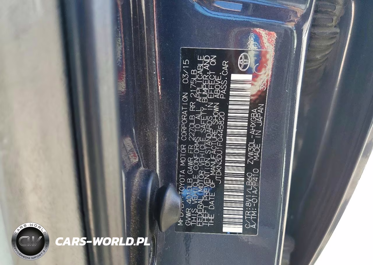 2015 Toyota Prius Four VIN:JTDKN3DU1F0445820 - 12