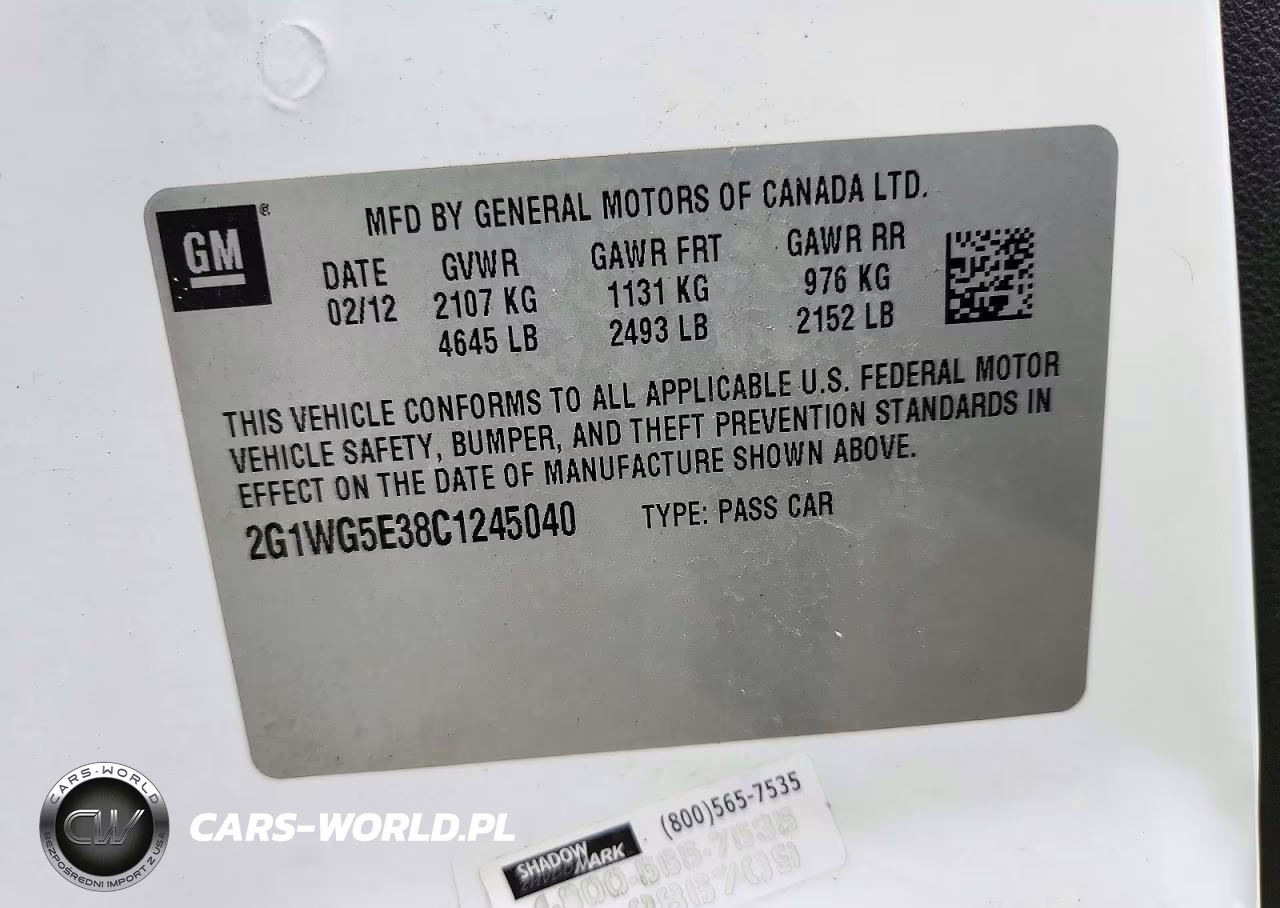2012 Chevrolet Impala Lt VIN:2G1WG5E38C1245040 - 12